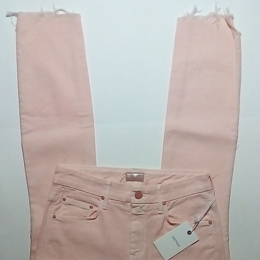 Mother The Looker Frayed Step Hem Ankle Skinny